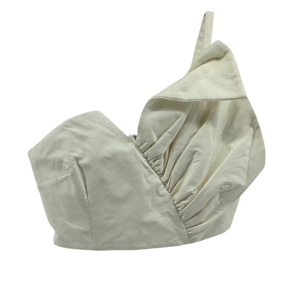 Amur Ruffled Ivory Declan Bustier Top Size 0 - Picture 2 of 4